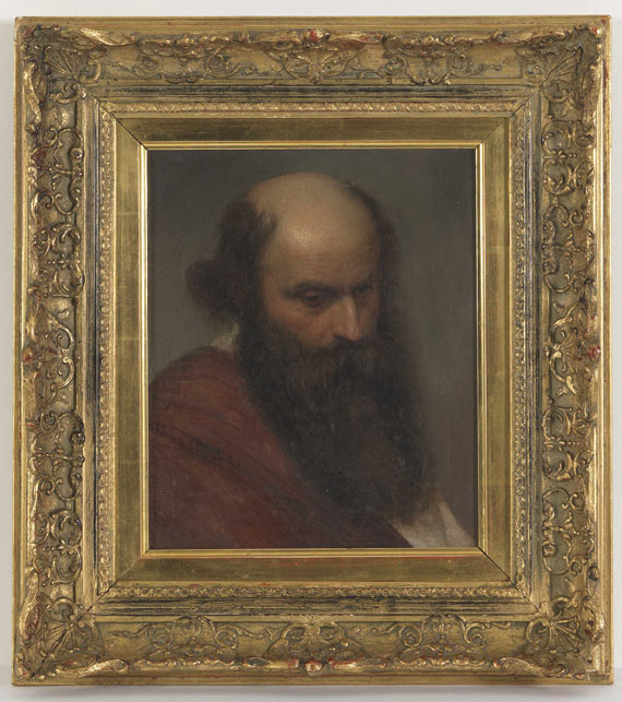 Karl Theodor von Piloty - Studie eines bärtigen Mannes - Frame image