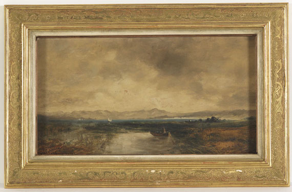 Eduard d.Ä. Schleich - Ansicht des Chiemsees - Frame image