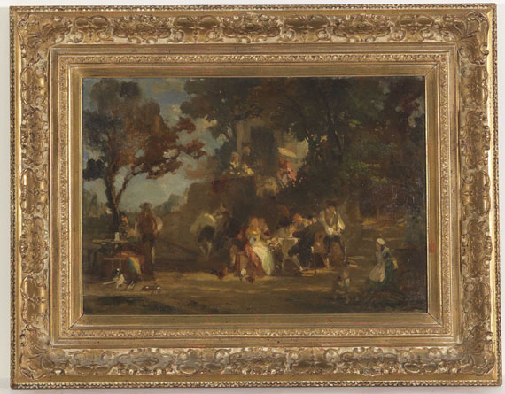  Münchner Schule - Gesellschaft im Park - Frame image