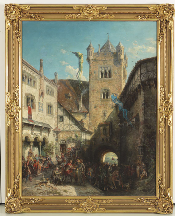 August von Wille - Der Sängerstreit auf der Wartburg - Frame image