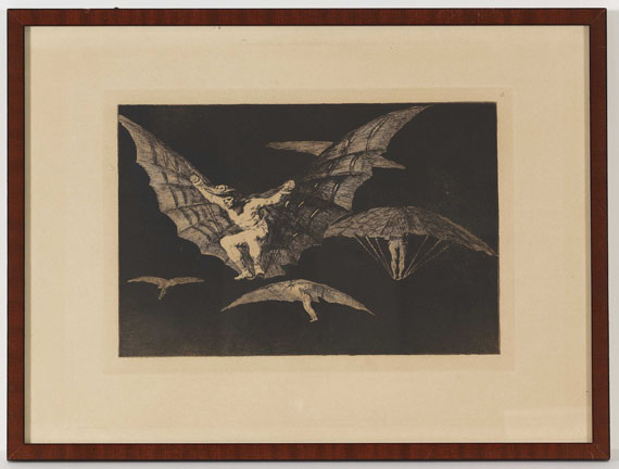 Francisco de Goya - 3 Bll. aus "Los Proverbios" - Frame image