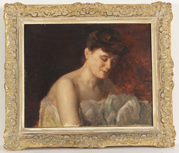 Charles Josuah Chaplin - Frauenporträt (Studie) - Frame image