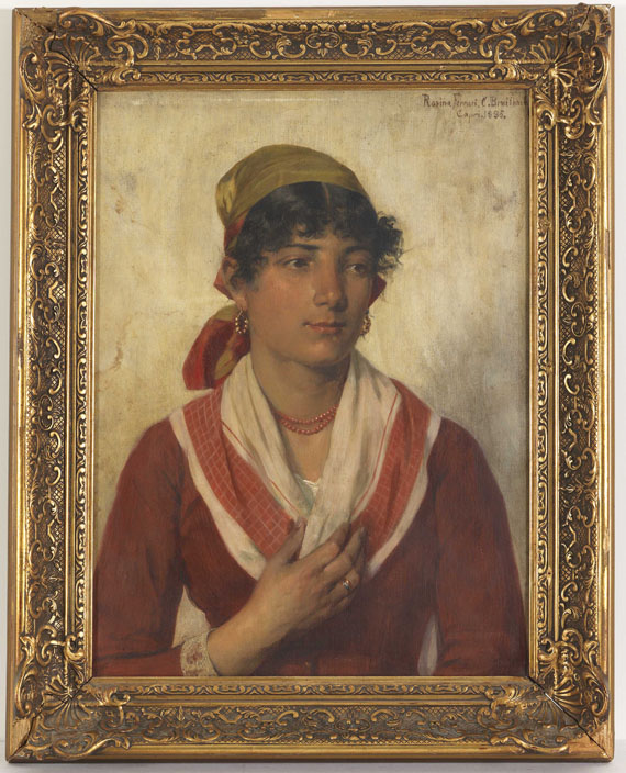 Carl Breitbach - Porträt der Rosina Ferrari - Frame image