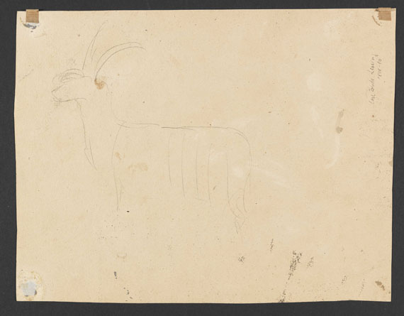 Carl Friedrich Lessing - Betender Hirte - Back side