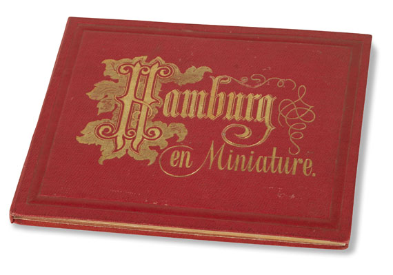 Wilhelm Heuer - Miniatur-Album von Hamburg. Um 1865. - 
