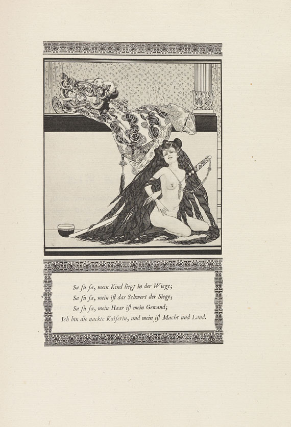 Franz von Bayros - O. J. Bierbaum: Mädchen von Pao. 1909/10. - 