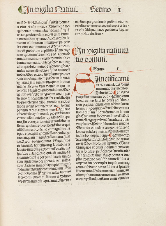  Evrardus de Valle Scholarum - Sermones de sanctis. 1485. - 