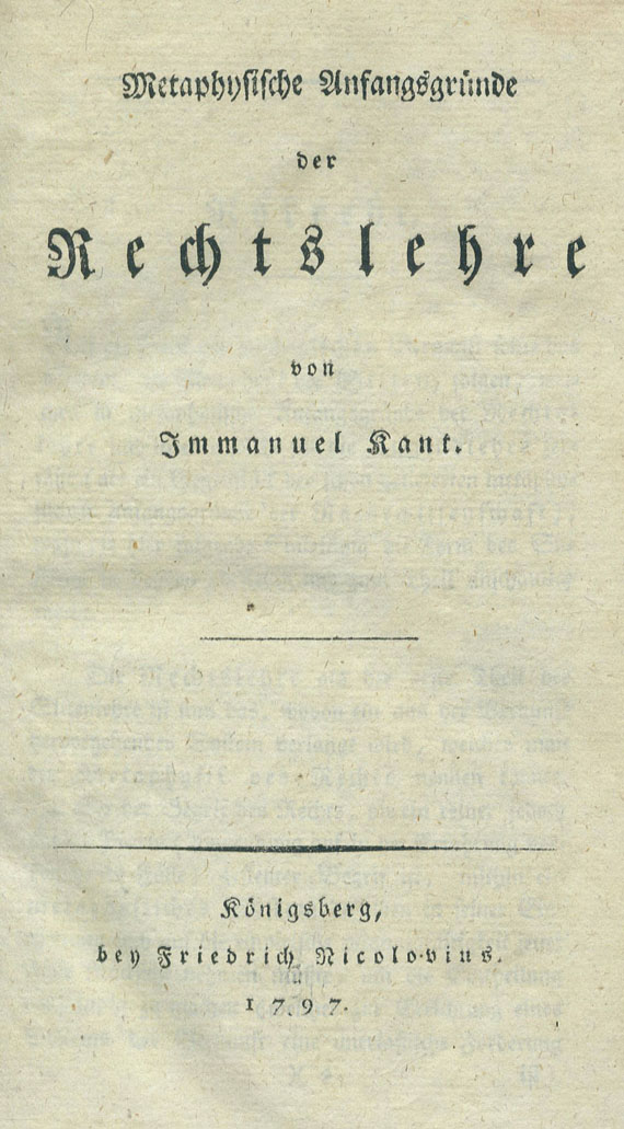 Immanuel Kant - 7 Werke. 1786-1800