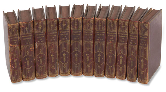   - Revolutions-Almanach. 1793-1804. 12 Bde. - 