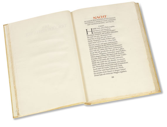 Johann Wolfgang von Goethe - Faust. 1922-24. 3 Bde. - 