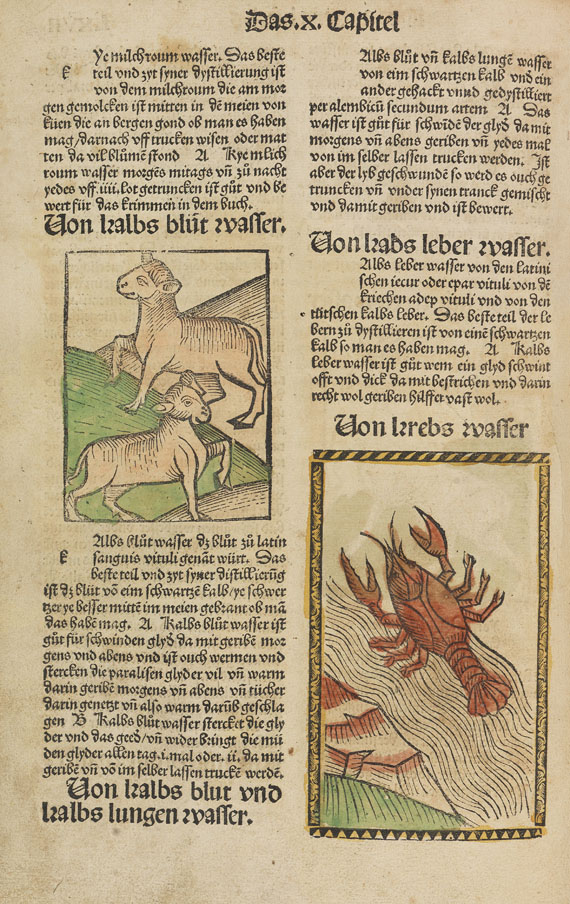 Hieronymus Brunschwig - Liber de arte distillandi. 1500. - 