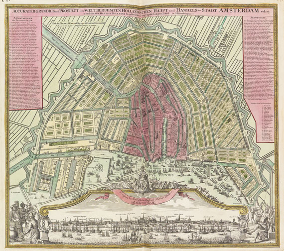 Johann Baptist Homann - Grosser Atlas uber die gantze Welt. 1725. 2 Bde. - 