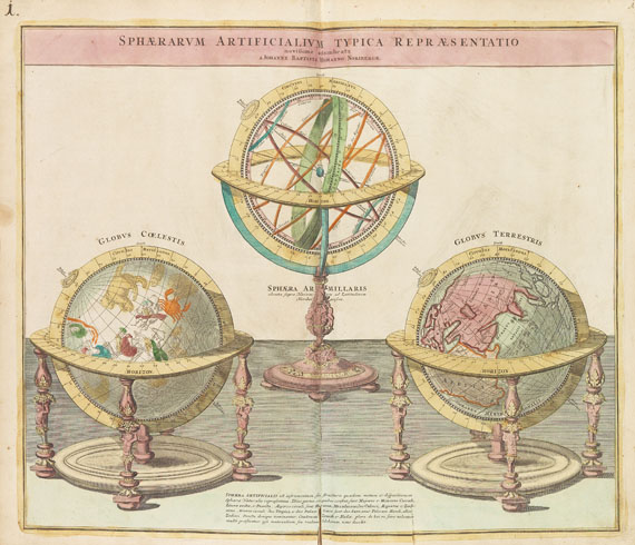 Johann Baptist Homann - Grosser Atlas uber die gantze Welt. 1725. 2 Bde.