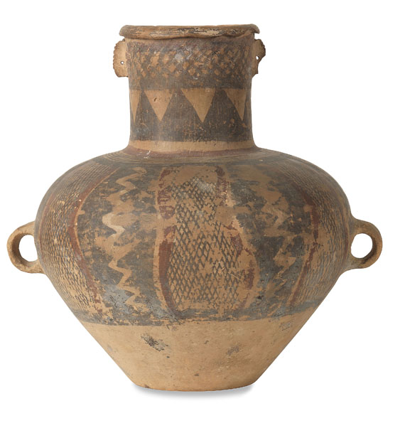 Eduard Zimmermann - Chinesische Vase, Pan-Chan Typ. 2000-1700 v. Chr. Aus dem Besitz von Ed. Zimmermann. - 