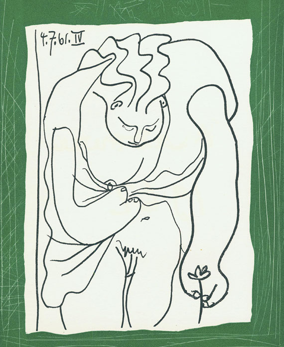 Pablo Picasso - Les déjeuners. Dessins originaux. 1962.