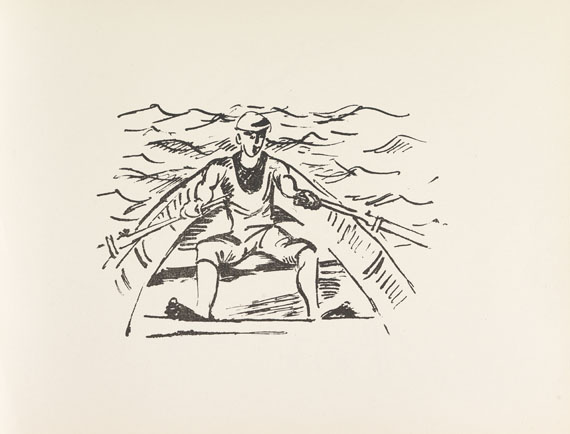 Hermann Max Pechstein - Reisebilder + Autograph + 2 sign. Orig.-Lithographien. 1919 - 