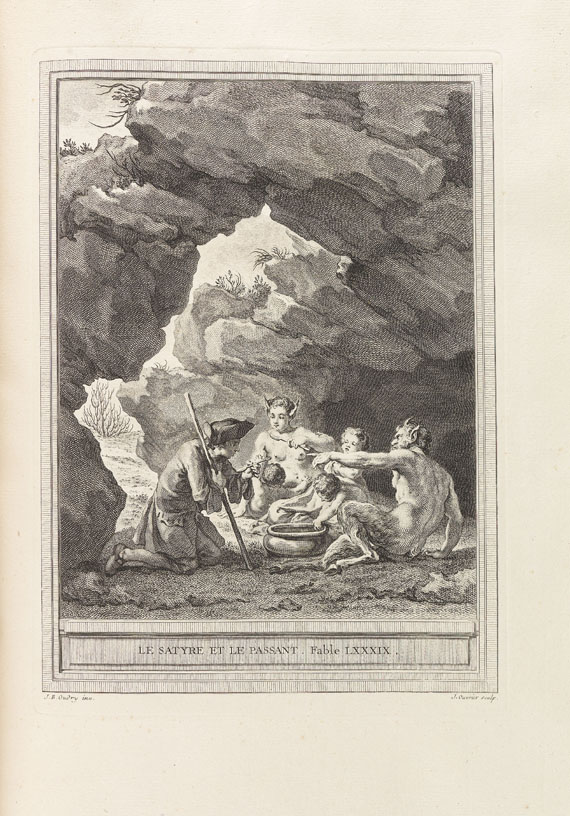 Jean de La Fontaine - Fables choisies. 4 Bde. 1755-59. - 