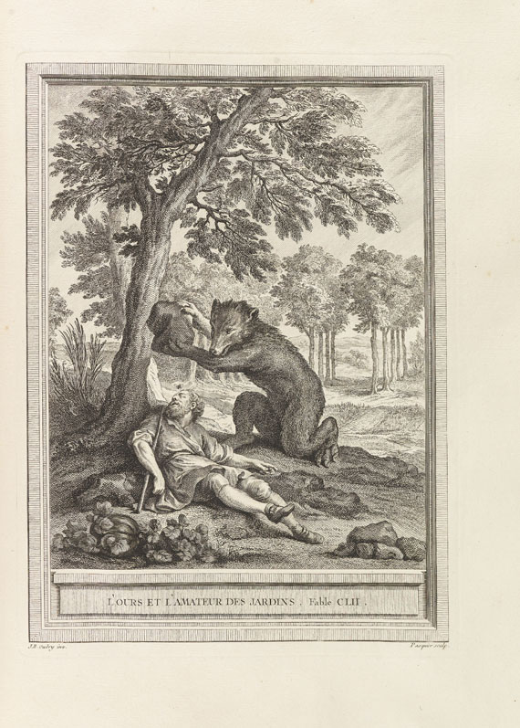 Jean de La Fontaine - Fables choisies. 4 Bde. 1755-59.