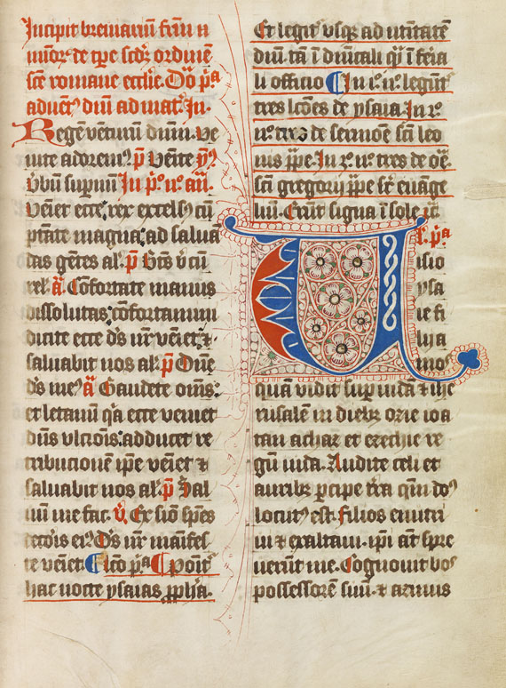   - Breviarium fratrium minorum. Handschrift auf Pergament um 1450. - 