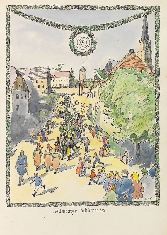 Hans R. Heinmann - Bilderbuch für Bubi Caspari. 1913. + Zeichnung. - 