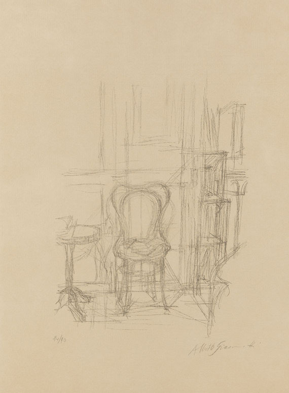 Alberto Giacometti - Chaise et guéridon