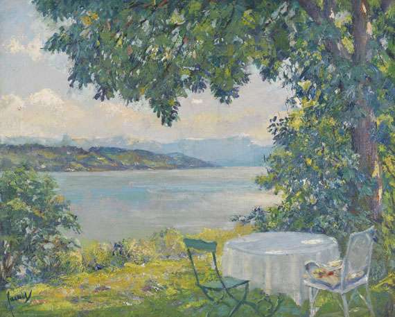 Edward Cucuel - Blick auf den Starnberger See