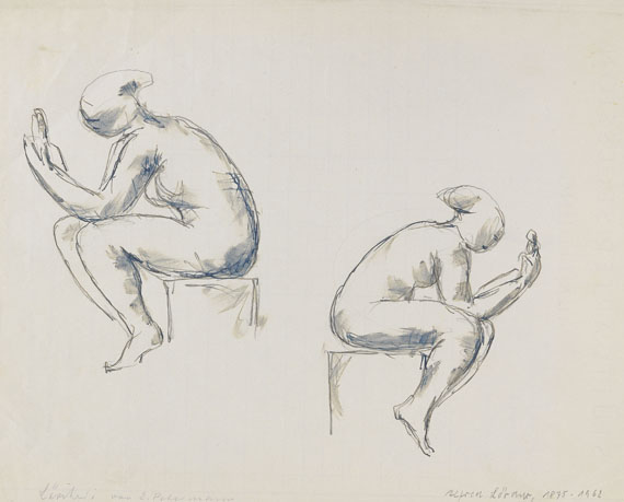 Alfred Lörcher - Laufende Gruppe. Stehende. Sitzende - 