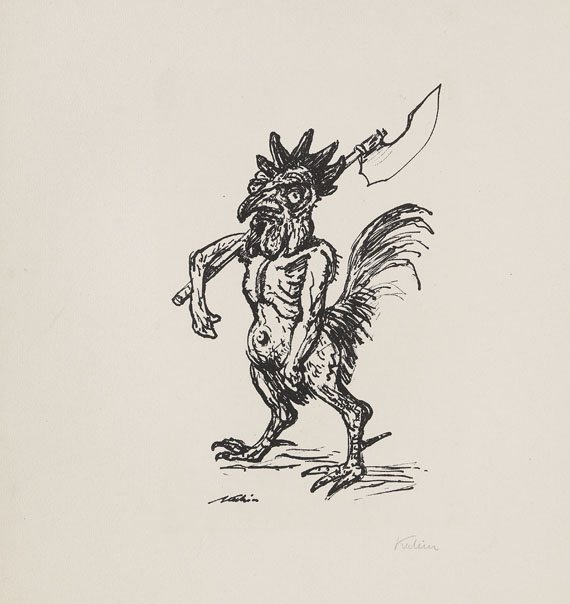 Alfred Kubin - 14 Bätter: aus "Traumland I/II" und "10 kleine lithografische Zeichnungen" - 