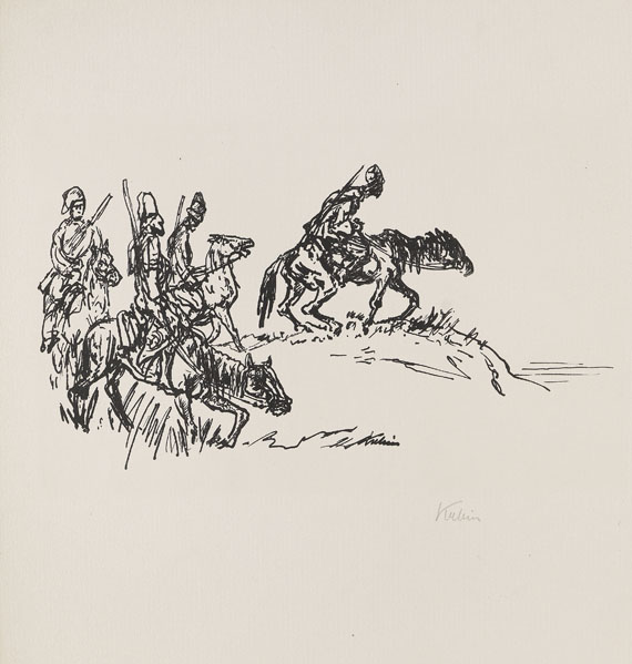 Alfred Kubin - 14 Bätter: aus "Traumland I/II" und "10 kleine lithografische Zeichnungen" - 