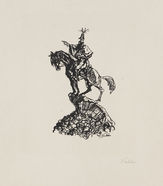 Alfred Kubin - 14 Bätter: aus "Traumland I/II" und "10 kleine lithografische Zeichnungen" - 