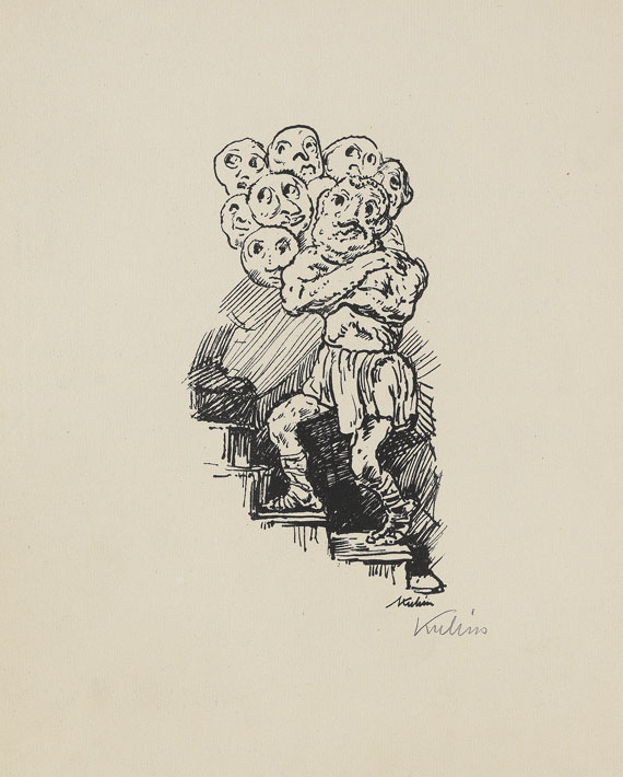 Alfred Kubin - 14 Bätter: aus "Traumland I/II" und "10 kleine lithografische Zeichnungen" - 