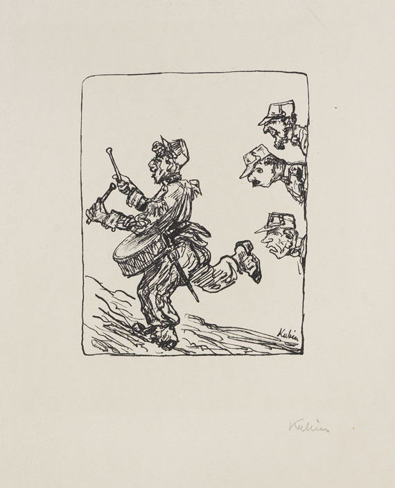 Alfred Kubin - 14 Bätter: aus "Traumland I/II" und "10 kleine lithografische Zeichnungen" - 