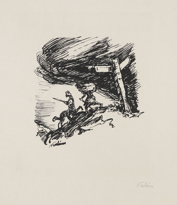 Alfred Kubin - 14 Bätter: aus "Traumland I/II" und "10 kleine lithografische Zeichnungen" - 