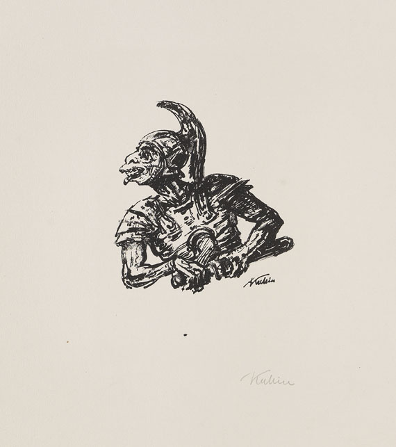 Alfred Kubin - 14 Bätter: aus "Traumland I/II" und "10 kleine lithografische Zeichnungen" - 