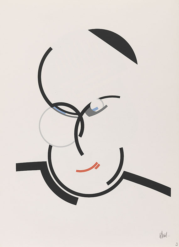 Walter Dexel - Mappe 2, Köpfe - 