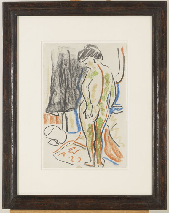 Ernst Ludwig Kirchner - Stehender weiblicher Akt - Frame image