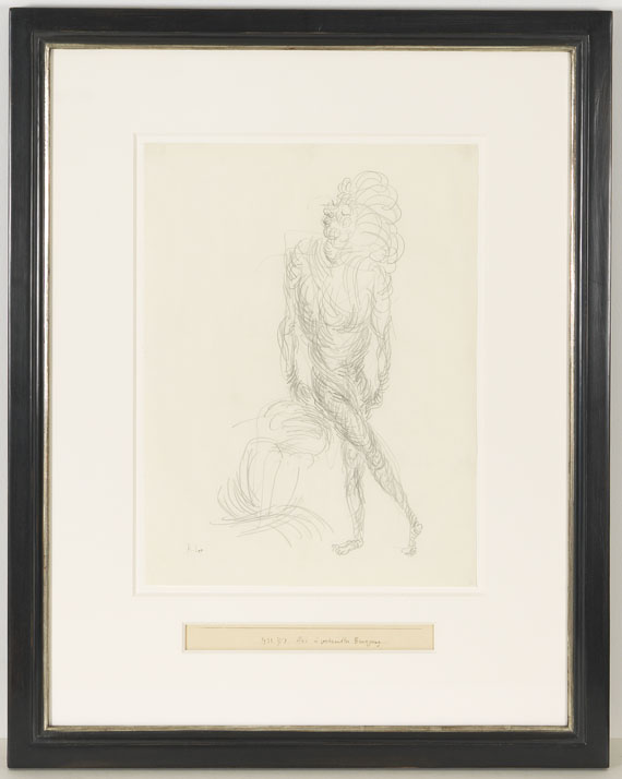 Paul Klee - Akt in geschraubter Bewegung - Frame image