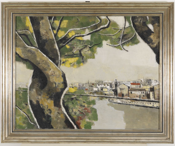 Franz Xaver Fuhr - Baum und Seestadt - Frame image