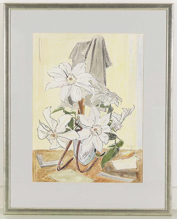 Erich Heckel - Weisse Clematis - Frame image