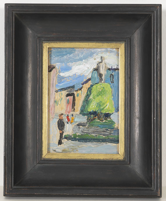 Gabriele Münter - Kinder auf der Straße (Marktplatz) - Frame image