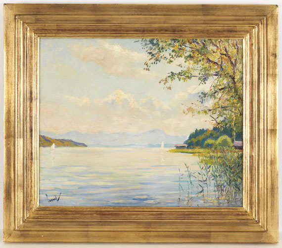 Edward Cucuel - Starnberger See - Fernsicht - Frame image