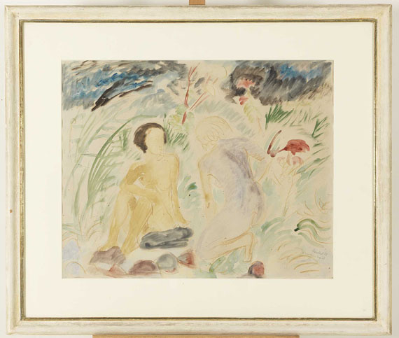Erich Heckel - 2 Frauen im Gespräch - Frame image