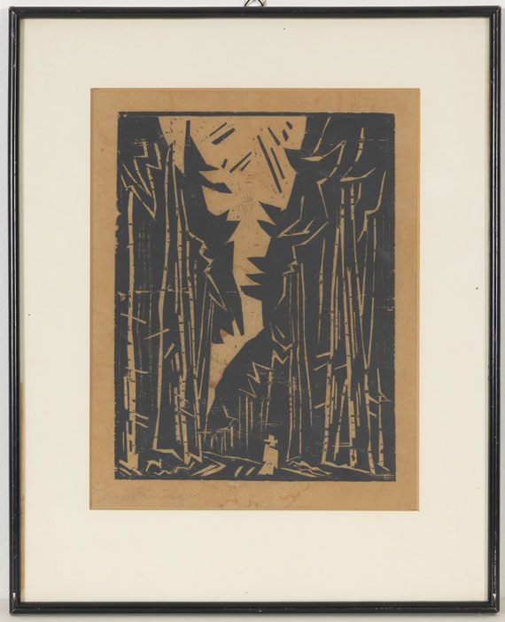 Lyonel Feininger - Weg im Tannenwald - Frame image
