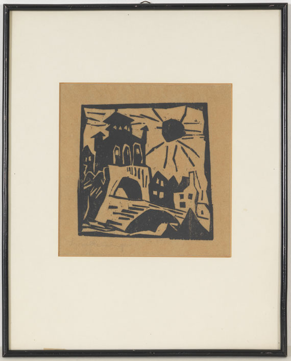 Lyonel Feininger - Das Tor, Ribnitz - Frame image