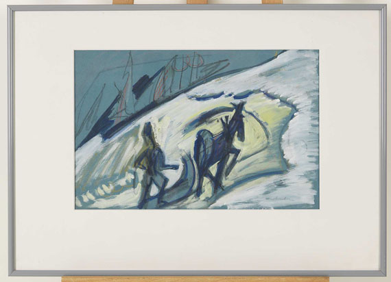 Ernst Ludwig Kirchner - Bauer mit Pferdeschlitten - Frame image