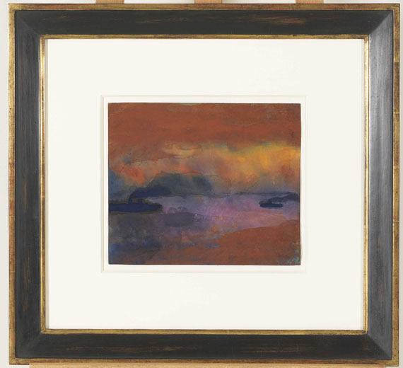 Emil Nolde - Dampfer auf See - Frame image