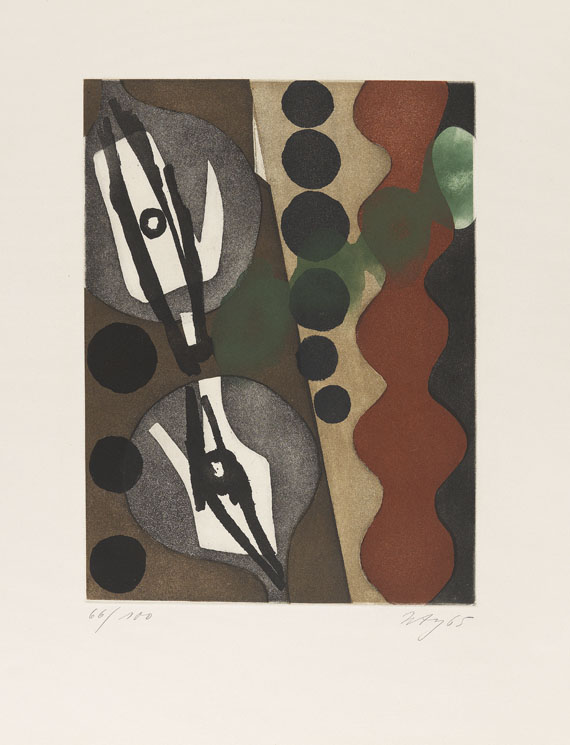 Ernst Wilhelm Nay - Sechs Aquatinten. Über den Menschen - 