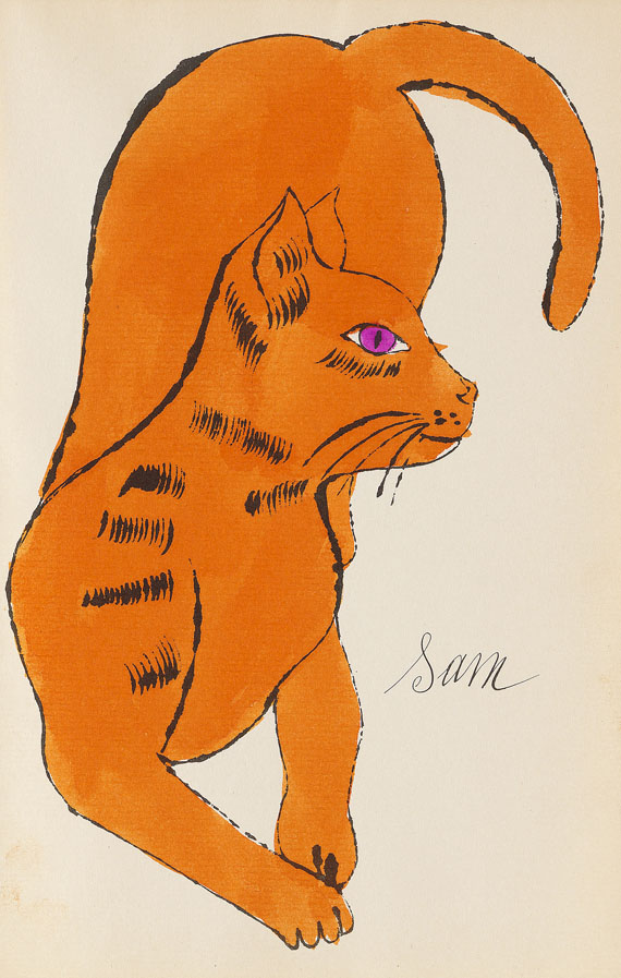 Andy Warhol - 25 Cats name[d] Sam and one Blue Pussy