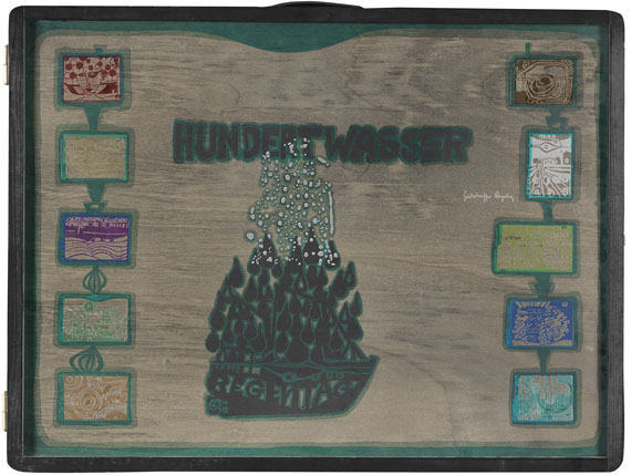 Friedensreich Hundertwasser - Regentag Mappe - 