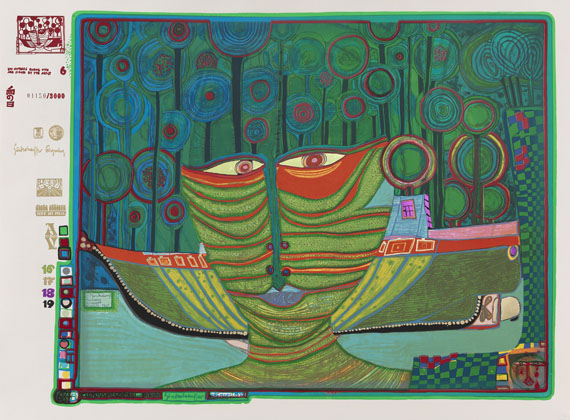 Friedensreich Hundertwasser - Regentag Mappe - 